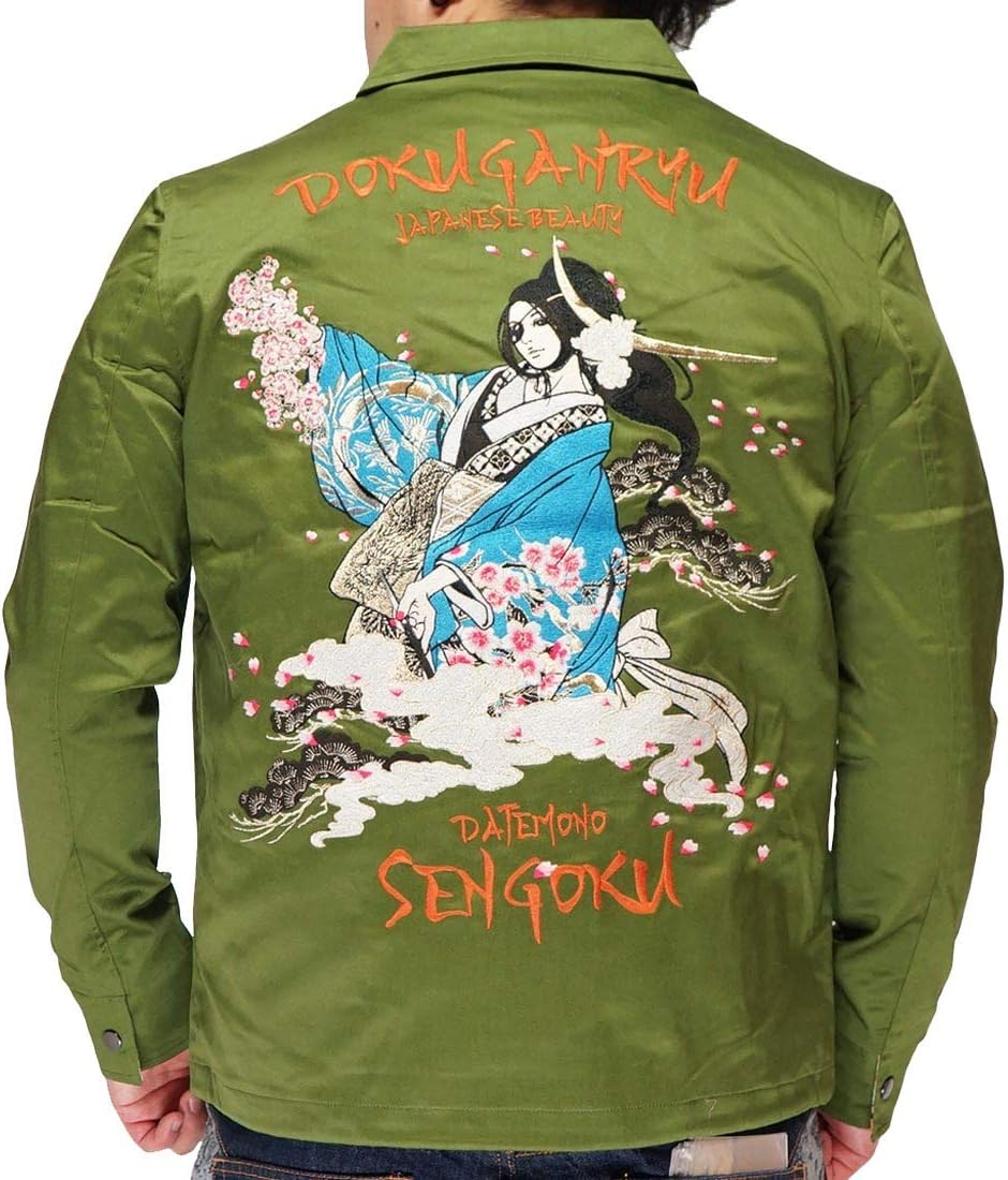 百花繚乱 美品 虎龍 日本限定 スカジャン サテン unisex vintage 百花